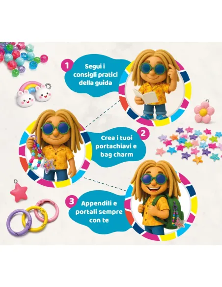 Lisciani I'm a Genius Kids Art Laboratorio dei Portachiavi e bag charm fai da te