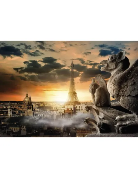 Puzzle 500 pezzi Parigi Torre Eiffel Lisciani Super Shine con poster 70x50 cm
