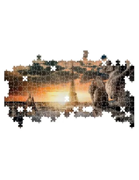 Puzzle 500 pezzi Parigi Torre Eiffel Lisciani Super Shine con poster 70x50 cm