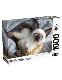 Puzzle 1000 pezzi Gattino siamese Lisciani Super Shine...