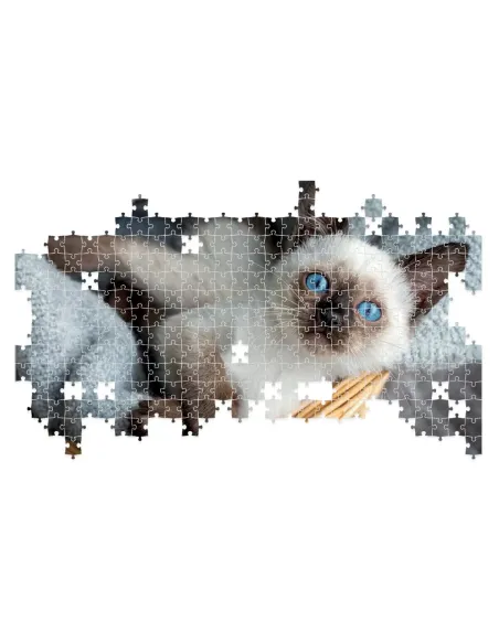Puzzle 1000 pezzi Gattino siamese Lisciani Super Shine con poster 70x50 cm