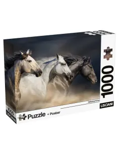 Puzzle 1000 pezzi Cavalli al galoppo Lisciani Super Shine...