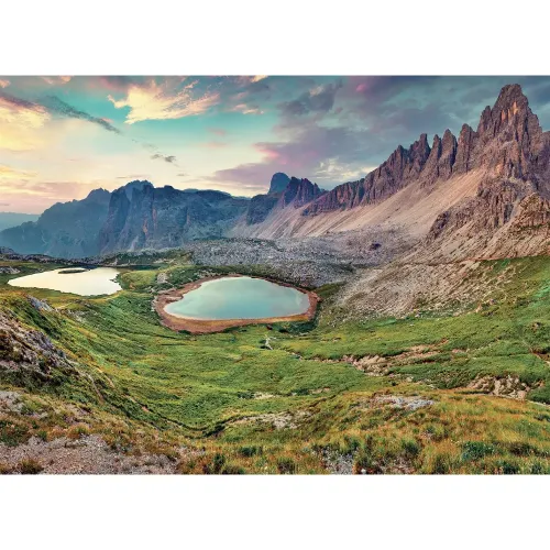 Puzzle 1000 pezzi Dolomiti Lago di Braies...