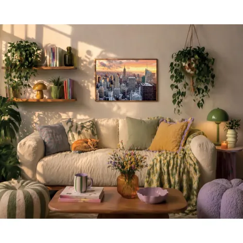 Puzzle 1000 pezzi New York skyline al tramonto...