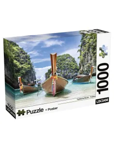 Puzzle 1000 pezzi Thailandia barche long-tail Lisciani...