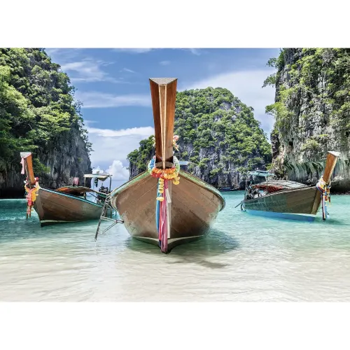 Puzzle 1000 pezzi Thailandia barche long-tail...