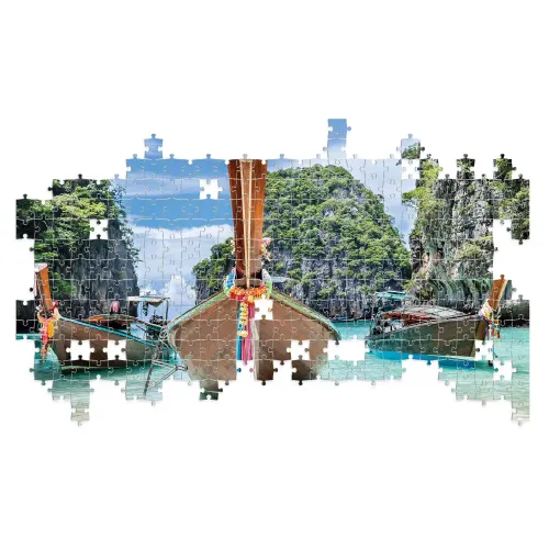Puzzle 1000 pezzi Thailandia barche long-tail...