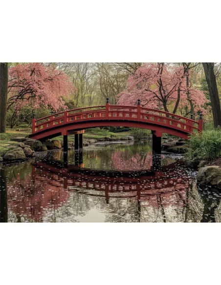 Puzzle 1000 pezzi Giappone foresta di bambù di Kyoto Lisciani Super Shine con poster 70x50 cm