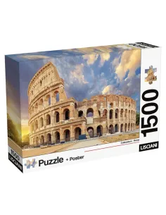 Puzzle 1500 pezzi Roma Colosseo al tramonto Lisciani...