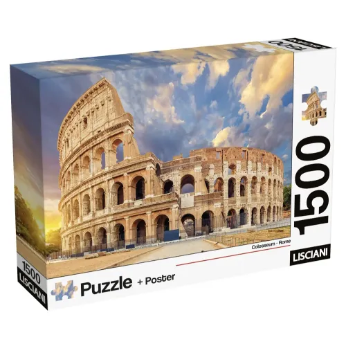 Puzzle 1500 pezzi Roma Colosseo al tramonto...