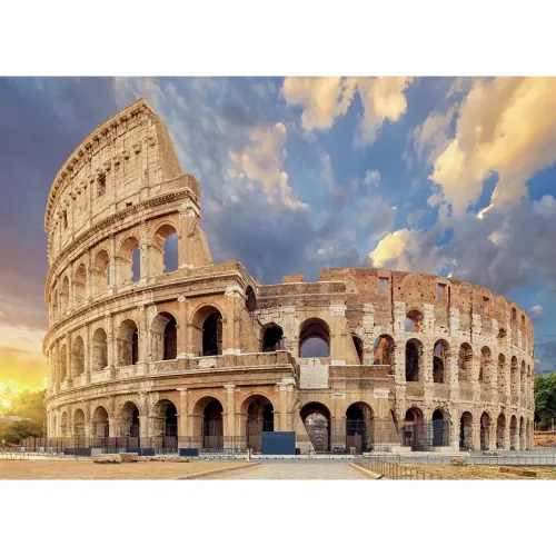 Puzzle 1500 pezzi Roma Colosseo al tramonto...