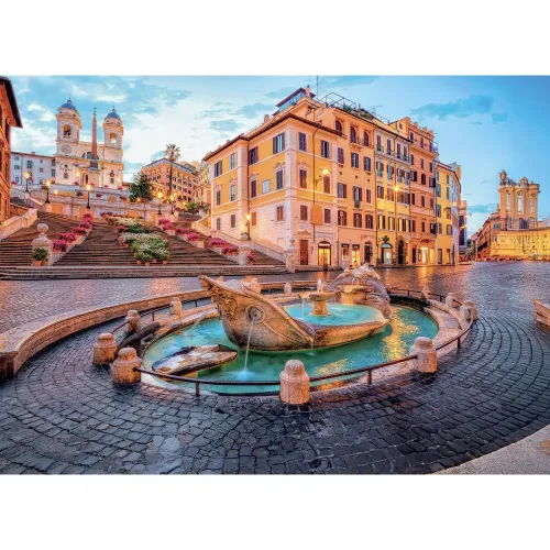 Puzzle 1500 pezzi Roma Colosseo al tramonto...
