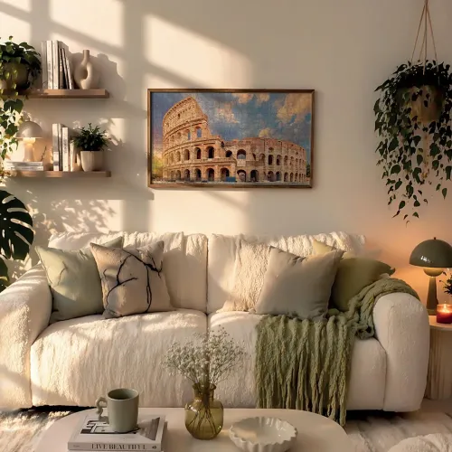 Puzzle 1500 pezzi Roma Colosseo al tramonto...