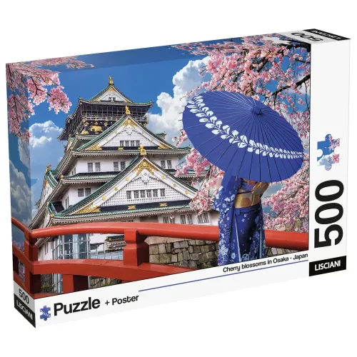 Puzzle 500 pezzi Giappone ciliegi in fiore a...