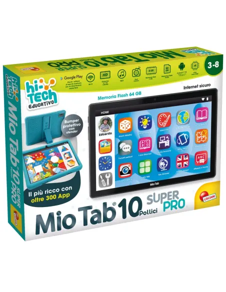 Mio Tab 10" Super Pro Lisciani tablet educativo per bambini Android 14 64 GB