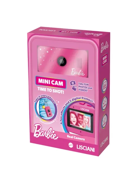 Barbie Mini Cam Lisciani fotocamera digitale per bambine con portachiavi