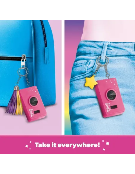 Barbie Mini Cam Lisciani fotocamera digitale per bambine con portachiavi