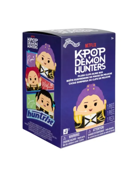 Squishmallows KPop Demon Hunters Clip On 10 cm portachiavi peluche assortito