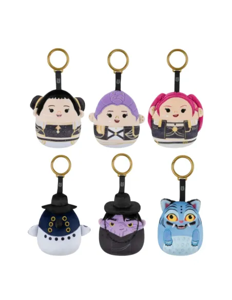 Squishmallows KPop Demon Hunters Clip On 10 cm portachiavi peluche assortito