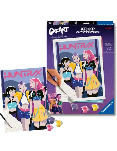 CREART KPOP DEMON HUNTERS DIPINGERE CON I NUMERI CON CORNICE (12002276)