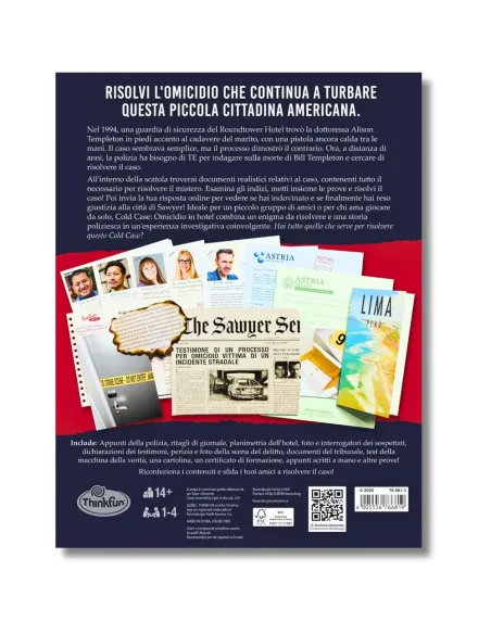 COLD CASE 5 CHECK IN PER UN OMICIDIO GIOCO INVESTIGATIVO (76681)
