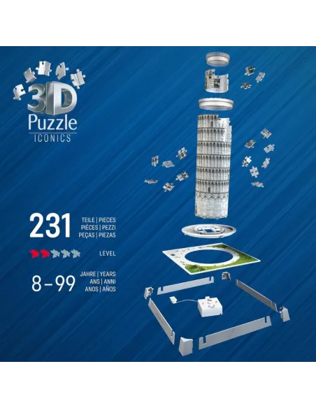 PUZZLE 3D TORRE DI PISA CON LUCE LED RAVENSBURGER (12008028)