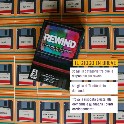 REWIND PARTY GAME ANNI 80 E 90 CRANIO CREATIONS...