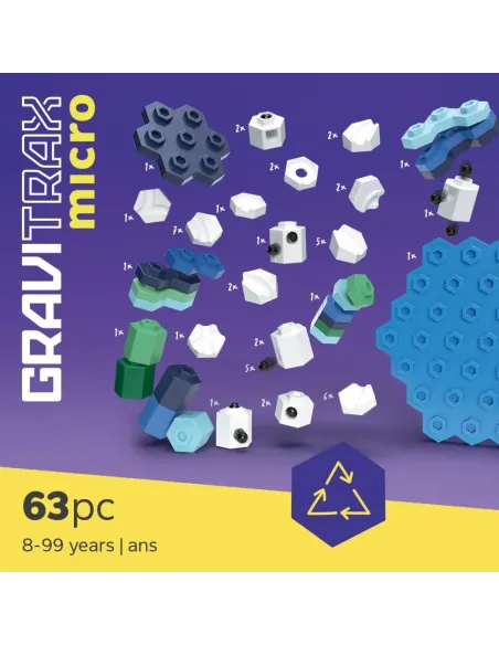 GRAVITRAX MICRO SET S OCEAN BLUE PISTA BIGLIE 63 PEZZI (12020023)