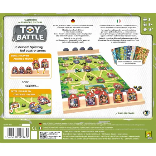 TOY BATTLE GIOCO STRATEGICO PER 2 GIOCATORI...