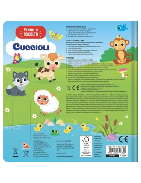CUCCIOLI PREMI E ASCOLTA LIBRO SONORO GIUNTI (61815A)