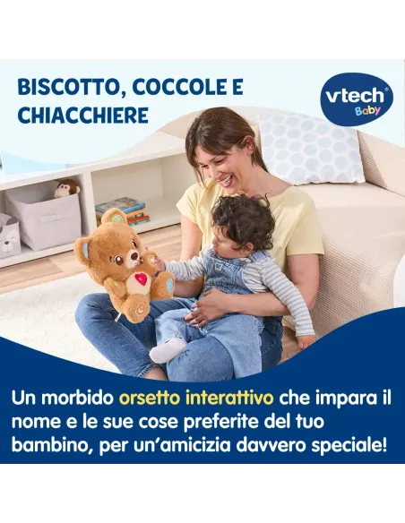VTECH BISCOTTO COCCOLE E CHIACCHIERE ORSETTO INTERATTIVO (80-623207)