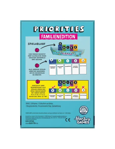 PRIORITIES FAMILY EDITION GIOCO DI CARTE HASBRO (G3179103)