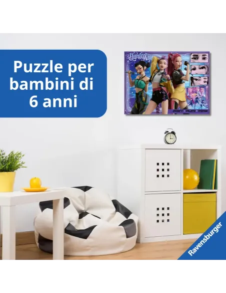 PUZZLE 100 PEZZI XXL K-POP DEMON HUNTERS RAVENSBURGER (12002222)
