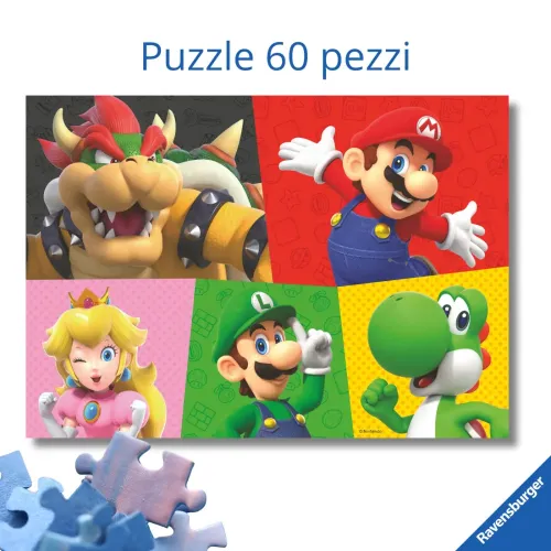 PUZZLE 60 PEZZI SUPER MARIO RAVENSBURGER...