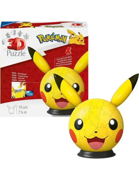 PUZZLE 3D POKEMON PIKACHU 72 PEZZI CON ORECCHIE (12008076)