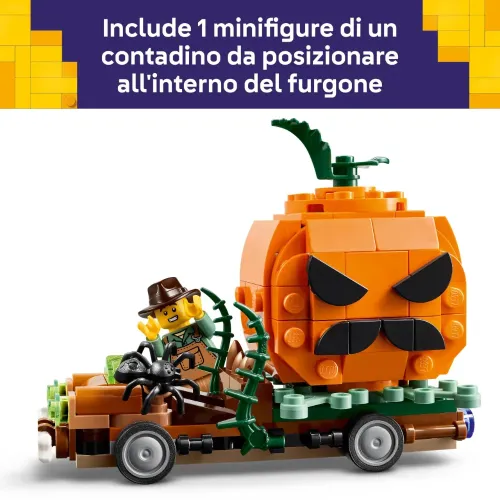 LEGO ICONIC FURGONE DI HALLOWEEN CON ZUCCA E...