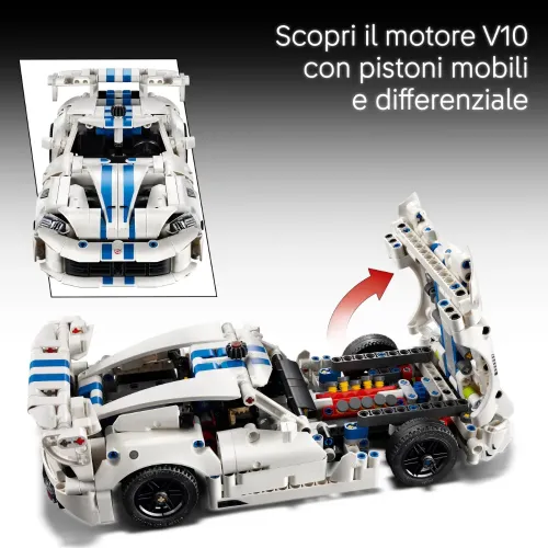 LEGO TECHNIC AUTO SPORTIVA DODGE VIPER GTS-R...