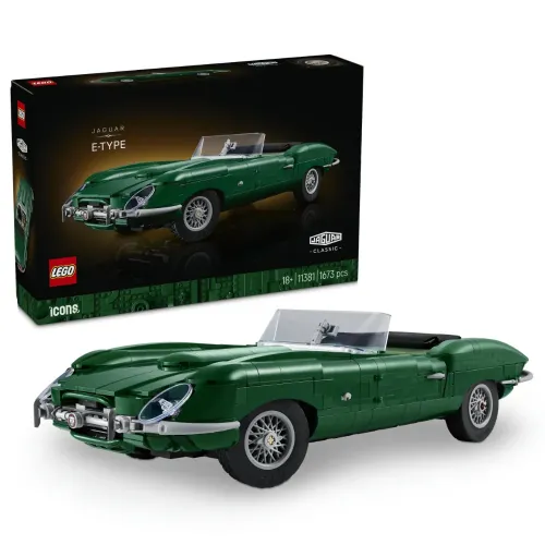 LEGO ICONS JAGUAR E-TYPE MODELLINO AUTO PER...