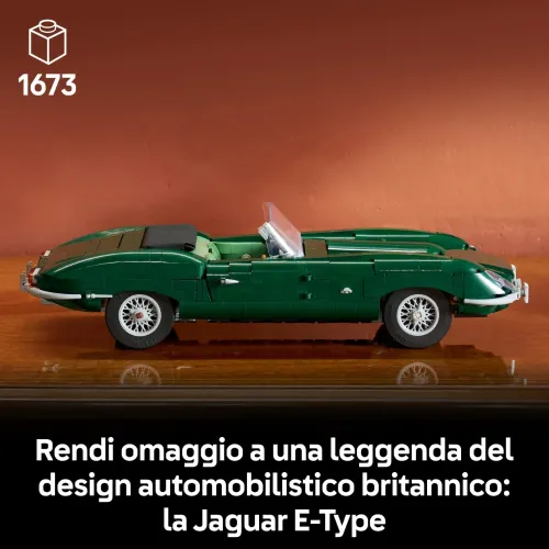 LEGO ICONS JAGUAR E-TYPE MODELLINO AUTO PER...