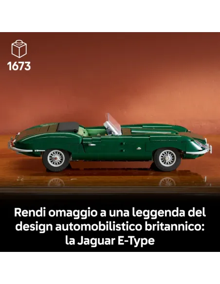 LEGO ICONS JAGUAR E-TYPE MODELLINO AUTO PER ADULTI (11381)