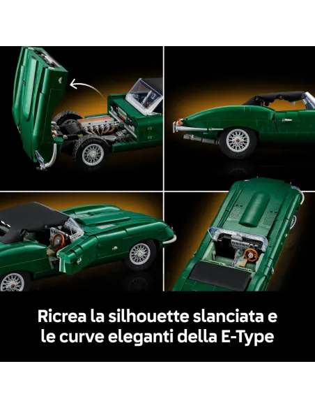 LEGO ICONS JAGUAR E-TYPE MODELLINO AUTO PER ADULTI (11381)