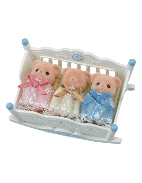 SYLVANIAN FAMILIES TRIGEMINI ORSO BISCOTTO CON CULLA (5866)