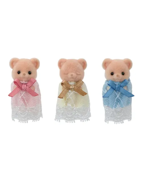 SYLVANIAN FAMILIES TRIGEMINI ORSO BISCOTTO CON CULLA (5866)