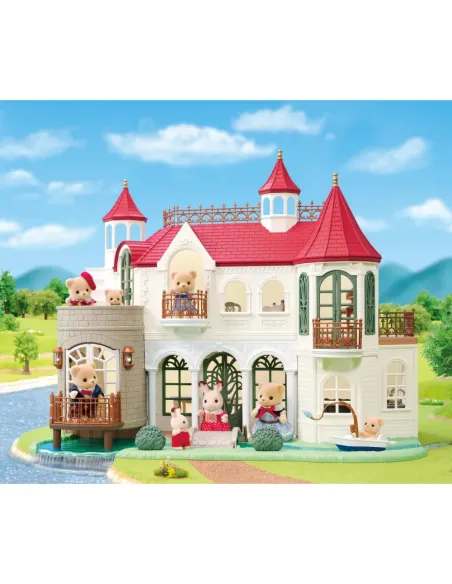 SYLVANIAN FAMILIES VILLA SUL FIUME CASA CASTELLO CON TORRI (5865)