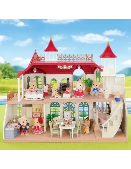 SYLVANIAN FAMILIES VILLA SUL FIUME CASA CASTELLO CON TORRI (5865)