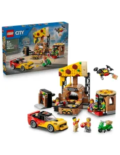 LEGO CITY CENTRO DI CONSEGNA PIZZE CON VEICOLI (60496)