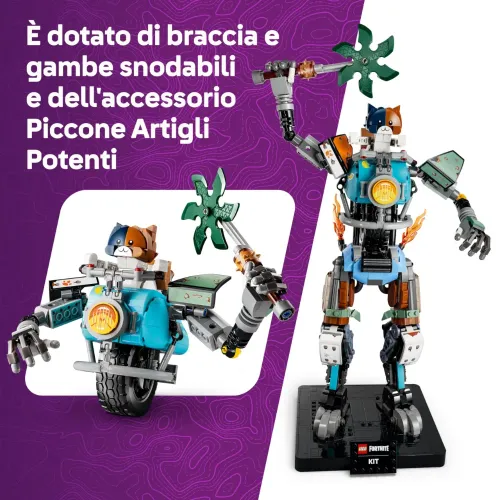 LEGO FORTNITE KIT ROBOT DA COSTRUIRE CON MOTO...
