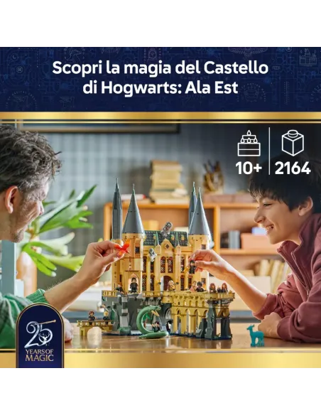 LEGO HARRY POTTER CASTELLO DI HOGWARTS ALA EST CON 13 MINIFIGURE (76473)
