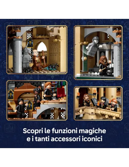 LEGO HARRY POTTER CASTELLO DI HOGWARTS ALA EST CON 13 MINIFIGURE (76473)
