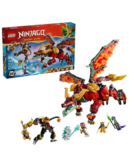 LEGO NINJAGO MECH DRAGO MUTAFORMA DI WYLDFYRE 2 IN 1 (71868)